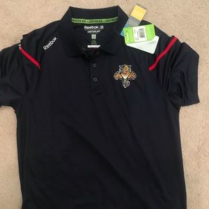 men’s Reebok Florida Panthers dry fit polo shirt